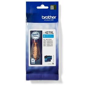 Inkoustová náplň Brother LC-427XLC, 5000 stran azurová

