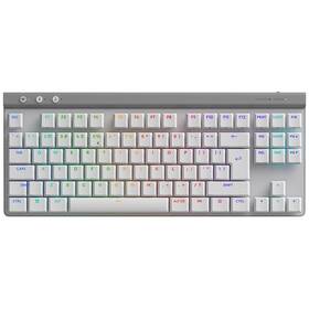 Klávesnice Logitech G515 TKL Lightspeed, US INT'L layout bílá

