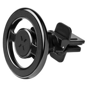 Držák na mobil FIXED MagMount Vent do ventilace s podporou MagSafe černá barva
