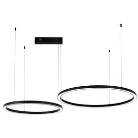 Závěsné svítidlo IMMAX NEO FINO NEW SMART, Zigbee 3.0, TUYA, 2 kruhy černé

