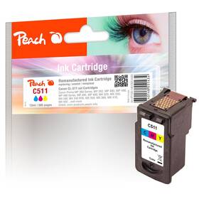 Inkoustová náplň Peach Canon CL511, 385 stran vícebarevná

