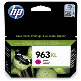 Inkoustová náplň HP 963XL, 1 600 stran purpurová

