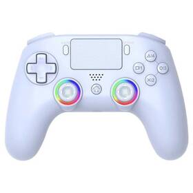 Gamepad SUPERDRIVE Wireless LED PS5/PC bílý

