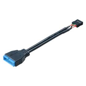 Adaptér AKASA USB 3.0 to USB 2.0 Cable Adapter černý

