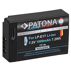 Baterie PATONA Platinum LP-E17 1000 mAh Li-Ion (Canon) černá

