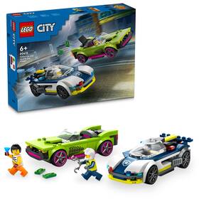 Stavebnice LEGO® City 60415 Honička policejního auta a sporťáku 

