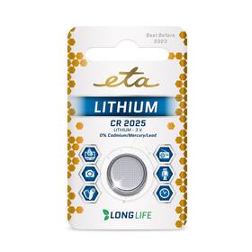 Baterie lithiová ETA CR2025, blistr 1ks 
