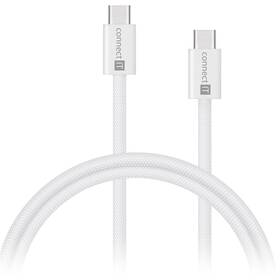 Kabel Connect IT Wirez USB-C/USB-C, 60 W, 1 m bílý

