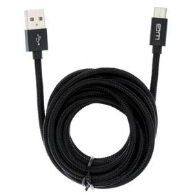 Kabel WG USB/USB-C, 3m černý

