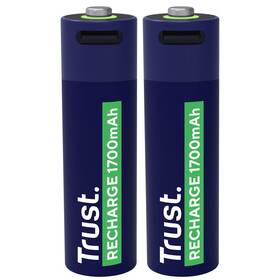 Baterie nabíjecí Trust AA, USB-C, 2ks 
