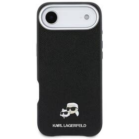 Kryt na mobil Karl Lagerfeld PU Karl and Choupette Heads Pins MagSafe na Apple iPhone Air černý

