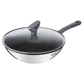 Pánev WOK Tefal G7309955, 28 cm, poklice nerez

