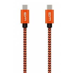 Kabel WG USB-C/USB-C, 1m oranžový

