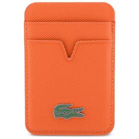 Peněženka Lacoste PU Iconic Petit Pique MagSafe oranžová

