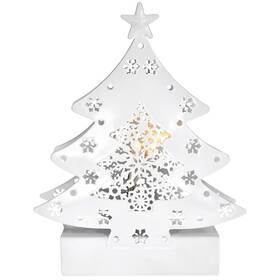 LED dekorace Solight kovový vánoční stromek, 2x AA 

