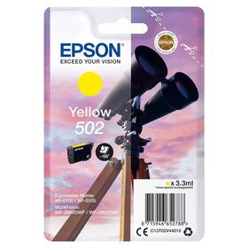 Inkoustová náplň Epson 502, 165 stran žlutá

