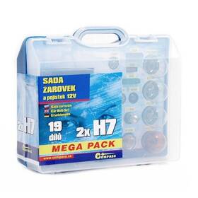 Autožárovka Compass 12 V servisní box MEGA H7+H7+pojistky 

