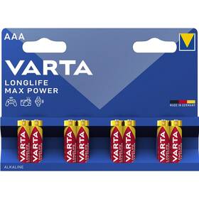 Baterie alkalická Varta AAA, LR03, blistr 8ks 

