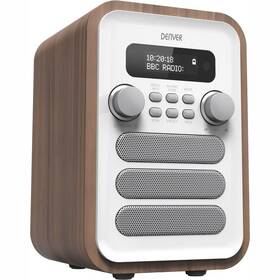 Radiopřijímač s DAB+ Denver DAB-48 stříbrná barva
