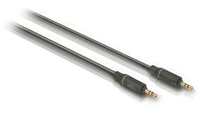Kabel Philips Jack 3,5mm, propojovací, 1,5 m černá barva

