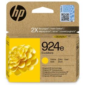 Inkoustová náplň HP EvoMore 924e XL, 800 stran žlutá

