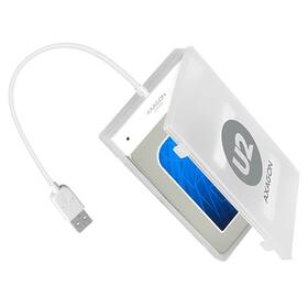 Box na HDD Axagon USB 2.0 SLIMport adaptér pro 2.5" HDD šedý/bílý

