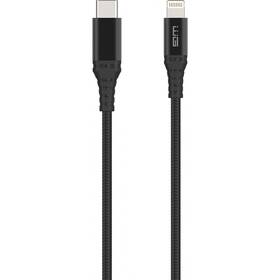 Kabel WG USB-C/Lightning, MFi, 1m černý

