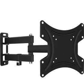 Držák TV Connect IT nástěnný, polohovatelný, úhlopříčka 13"-37", nosnost 25 kg černá barva
