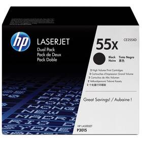 Toner HP 55X, 2x 13 000 stran, 2-pack černý

