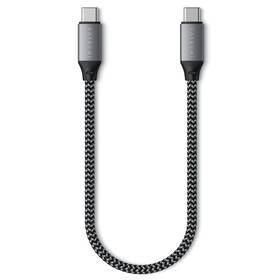 Kabel Satechi USB-C/USB-C, 25 cm šedá barva
