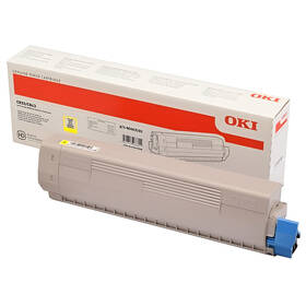 Toner OKI C833/843, 10000 stran žlutý

