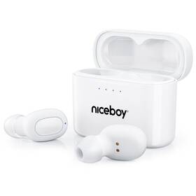 Sluchátka Niceboy Podsie 4 bílá

