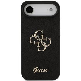 Kryt na mobil Guess PU Fixed Glitter 4G Metal Logo na Apple iPhone Air černý

