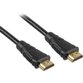 Kabel PremiumCord HDMI, pozlacený, High speed, s ethernetem, 1,5m černá barva
