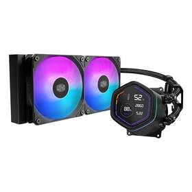 Vodní chladič Cooler Master MasterLiquid Core Nex Digital 240 Black ARGB černý

