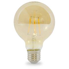 Žárovka LED Tesla Lightning globe G80 filament, E27, 5W, teplá bílá 


