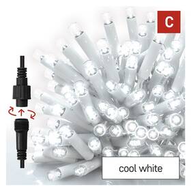 LED řetěz EMOS ICICLE 50LED, IP44, CW (3m) bílý

