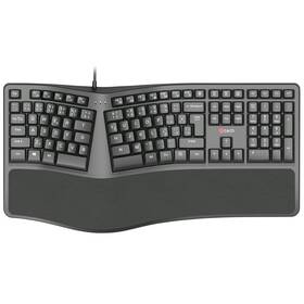 Klávesnice C-Tech Ergo KB-113E, CZ/SK Layout černá

