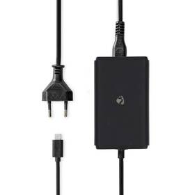Napájecí adaptér Nedis GaN 45 W, univerzální, USB-C černý

