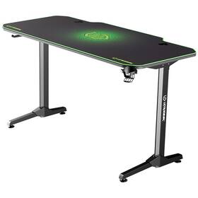 Herní stůl ULTRADESK FRAG 140 x 66 cm černá barva
