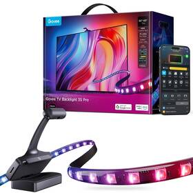 LED pásek Govee TV Backlight 3 Pro 55-65" RGBIC, 2,4m černý

