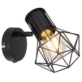 Bodové svítidlo GLOBO Priska, 1xE27, 40W černé

