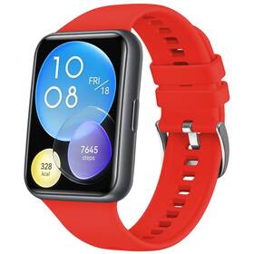 Řemínek FIXED Silicone Strap na Huawei Watch FIT2 červený

