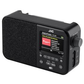 Radiopřijímač s DAB+ JVC RA-E516B-DAB černý

