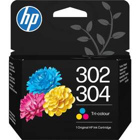Inkoustová náplň HP B7RT6AE, HP 302/304, CMY, 150str. 

