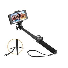 Selfie tyč GoGEN 5 teleskopická, bluetooth černá

