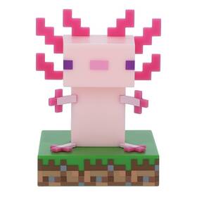Dekorativní LED Paladone Icon Light Minecraft - Axelot zelené/růžové

