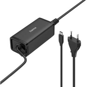 Napájecí adaptér Hama USB-C GaN, Power Delivery 100 W černý

