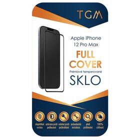 Tvrzené sklo TGM Full Cover na Apple iPhone 12 Pro Max černé

