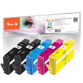Inkoustová náplň Peach HP 934/935, MultiPac Plus, 2x19, 3x8,1 ml vícebarevná

